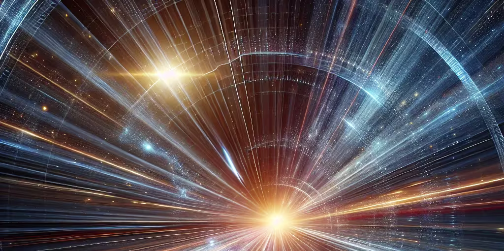 La vitesse de la lumière et l'espace