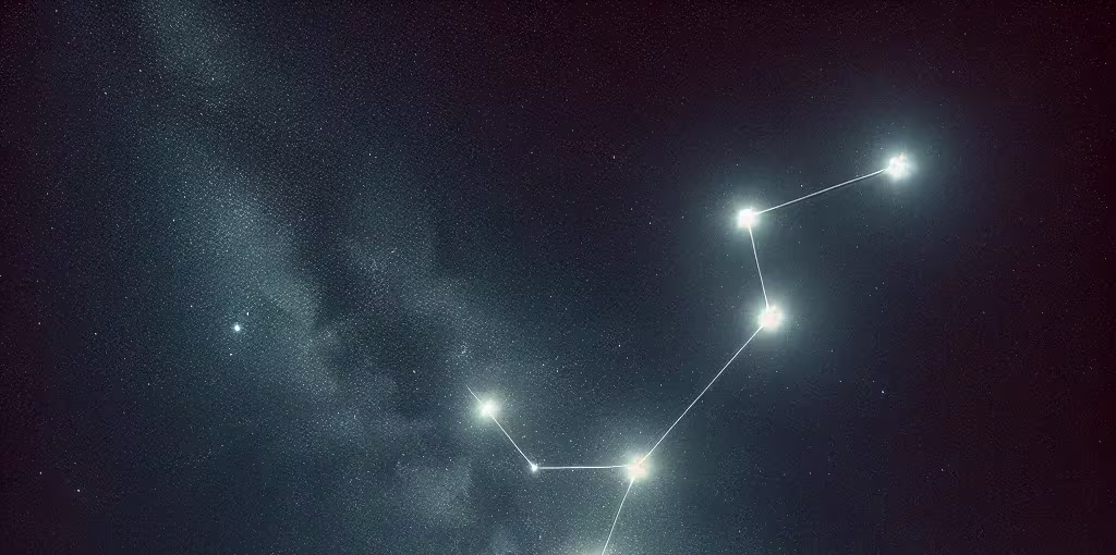 Constelacion tres estrellas en linea