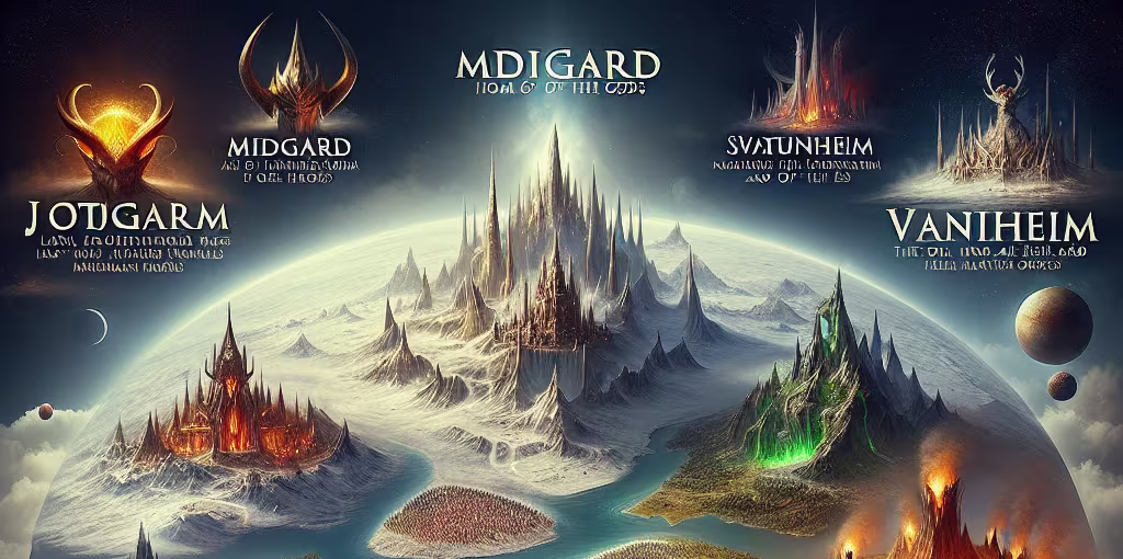 Les neuf mondes de la mythologie nordique