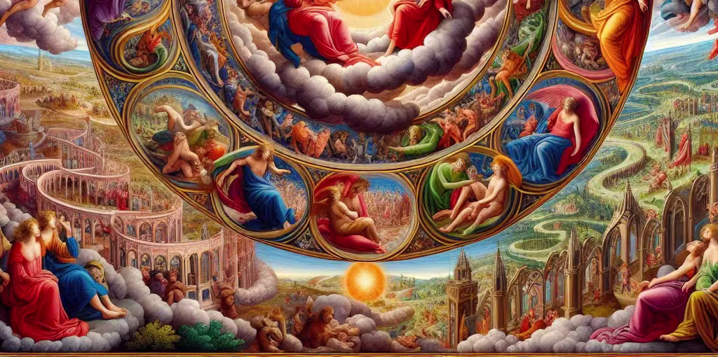 La Divine Comédie décrit les cercles de la
