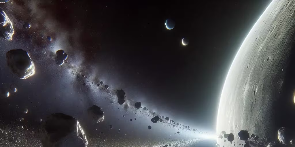 Missä asteroidivyöhyke on nähtävissä