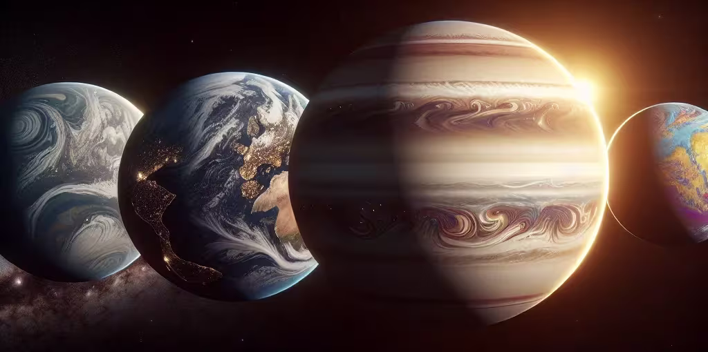 Comparación de planetas del sistema solar