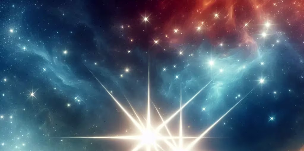 Dos estrellas juntas en el cielo
