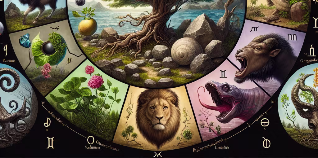 Les éléments naturels des signes du zodiaque