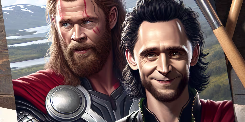 Norjalainen mytologia Thor ja Loki löytäminen