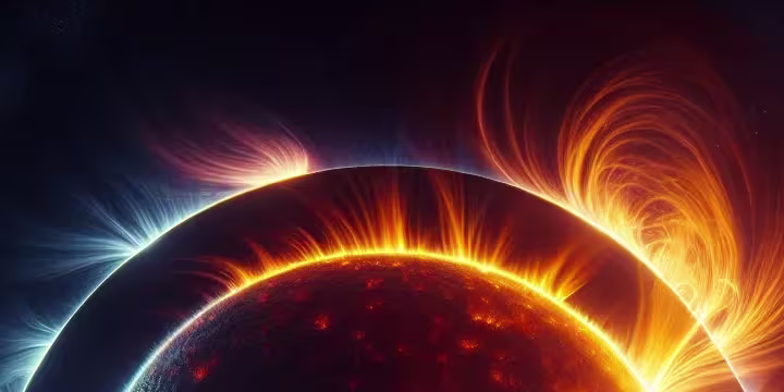 Miksi auringon korona näkyy auringonpimennyksen aikana?