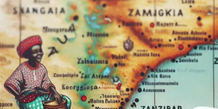 Waar ligt zanzibar op de kaart?