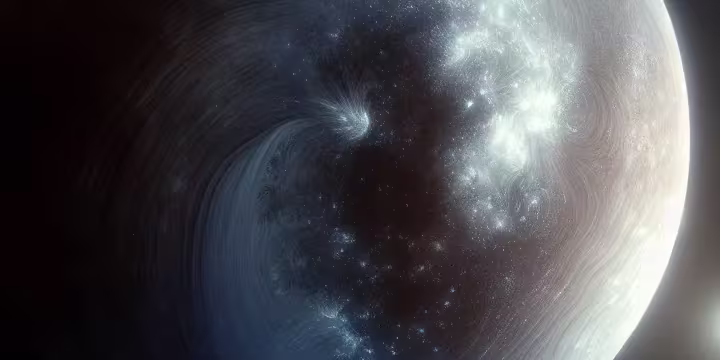 Planeta al lado de la luna