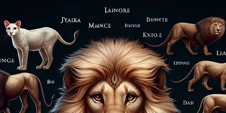Noms de lions mythologiques