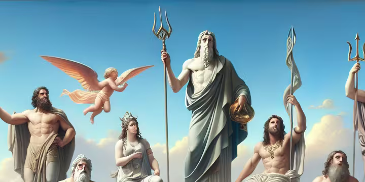 Mythologie grecque les douze dieux de l'Olympe