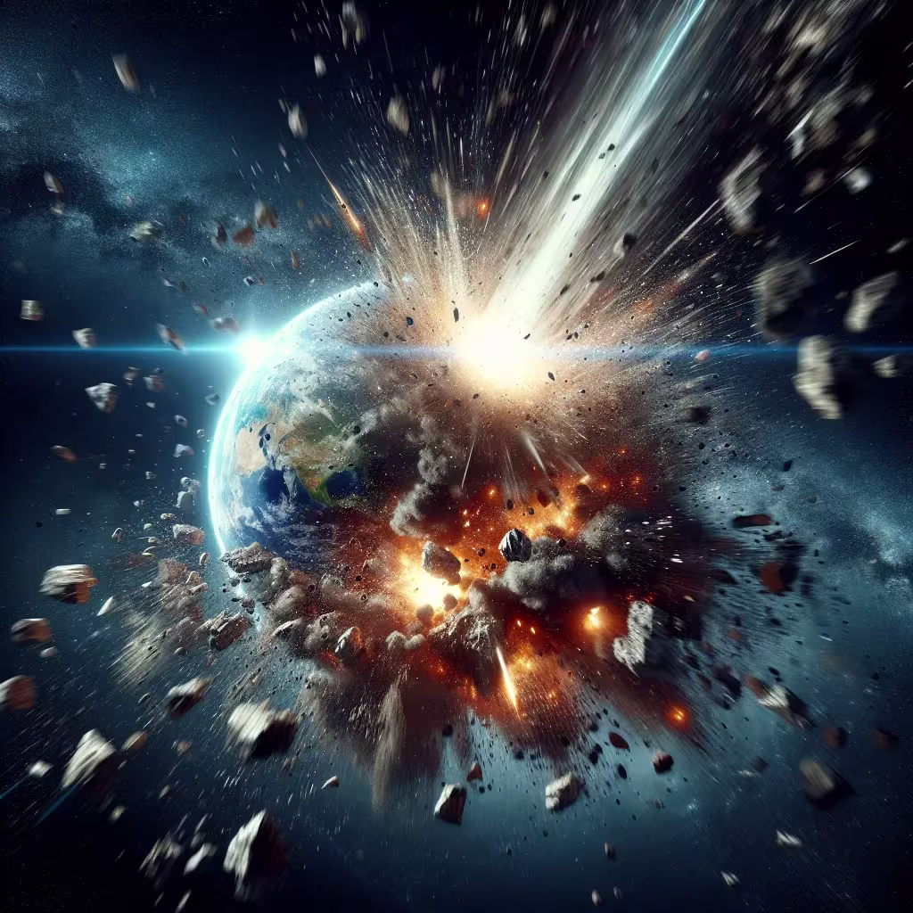Un meteorito choca contra la Tierra