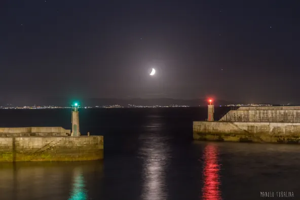 Faros de entrada al Puerto de tapia de Casariego, Asturias