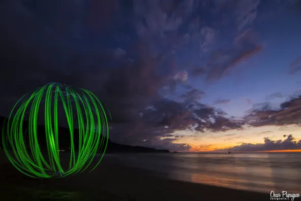 Light painting Chacala