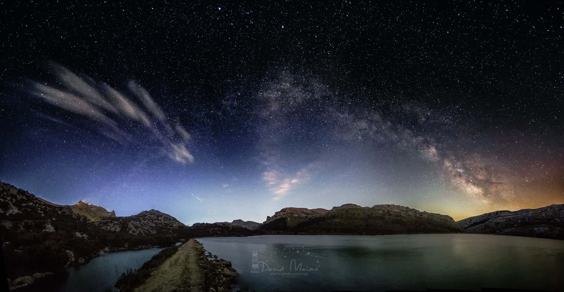 Vía láctea embalse de Cúber