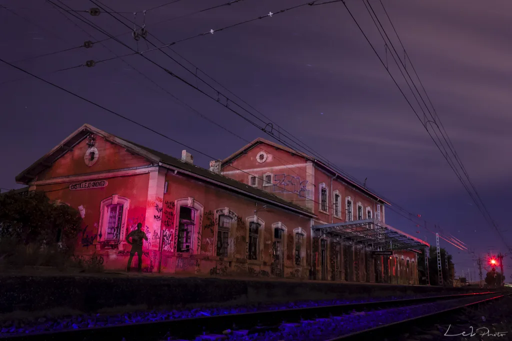 Sombra en la estación