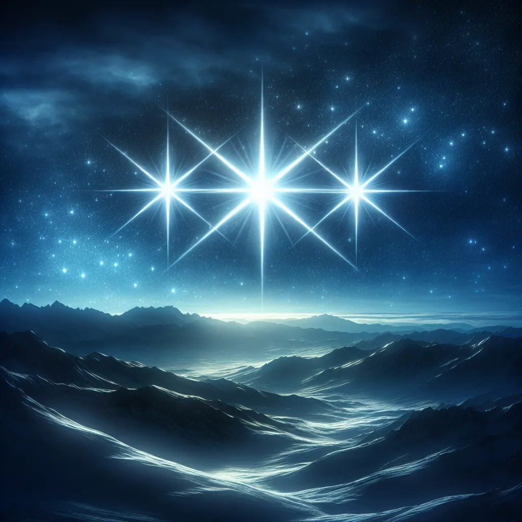 3 étoiles dans le ciel