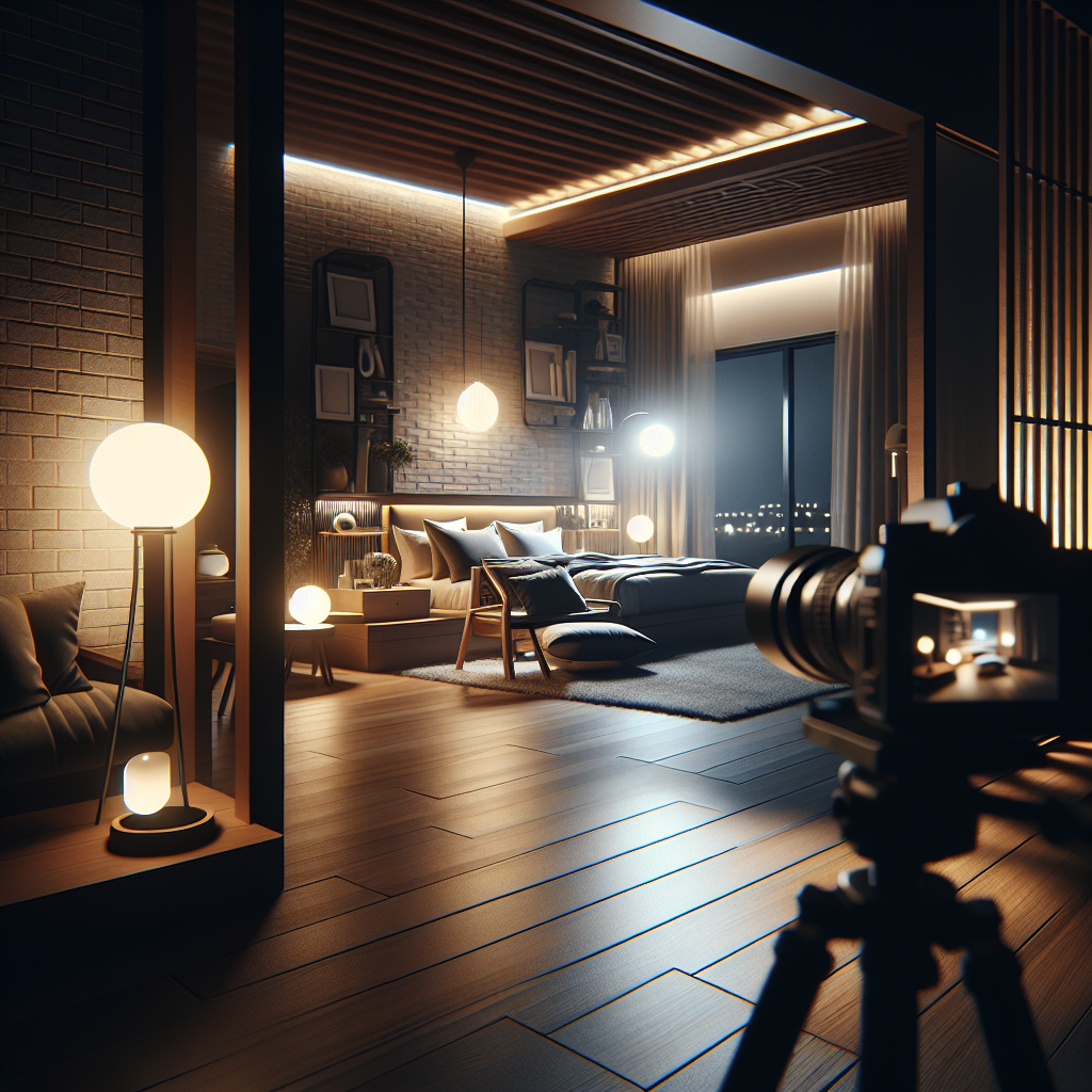 Aprende a capturar imágenes impresionantes en interiores con poca luz. Técnicas y consejos para fotografiar espacios interiores durante la noche.