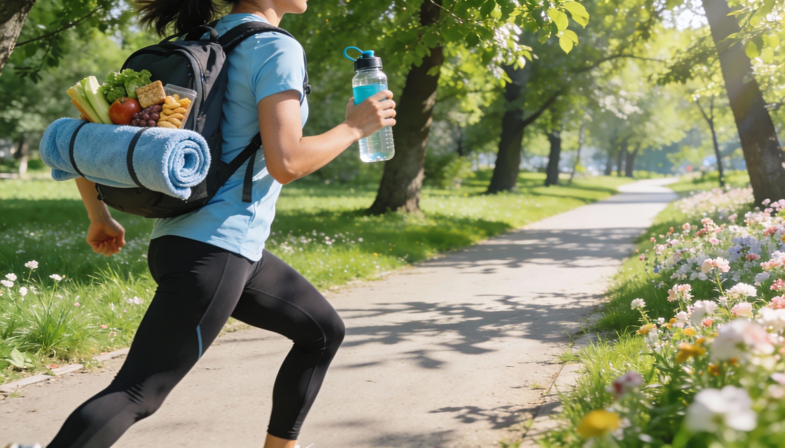 Persona realizando ejercicio saludable para perder peso de forma sostenible