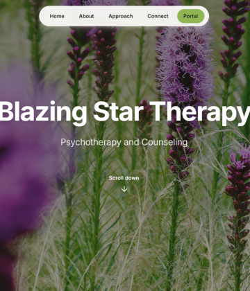 Blazing Star Therapy homepage