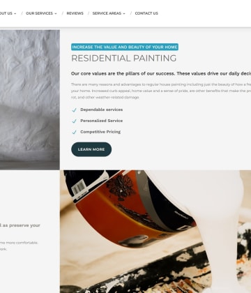 Russell Painting services page preview