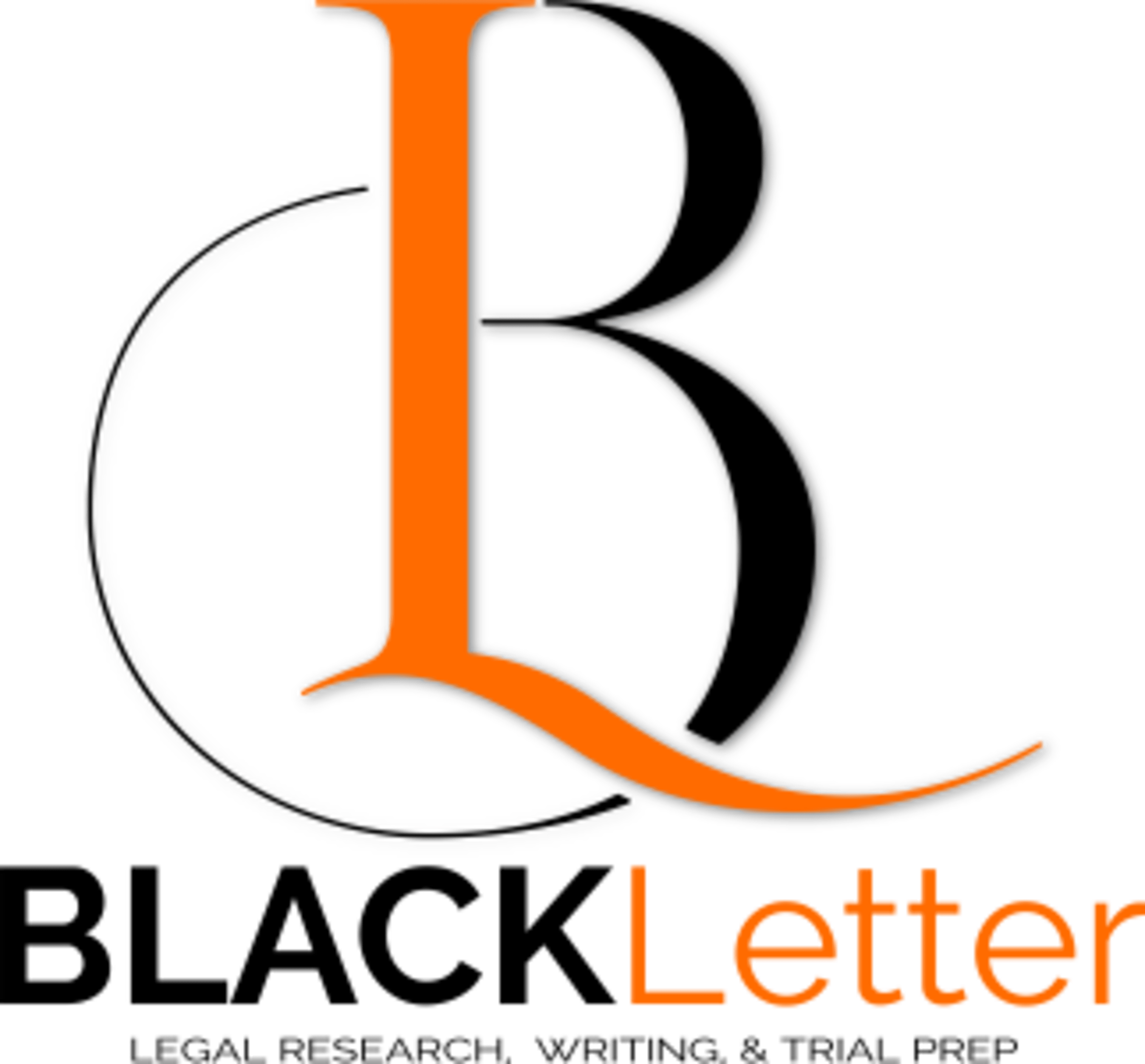 Black Letter full logo used as the anchor mark inside the documented identity system.