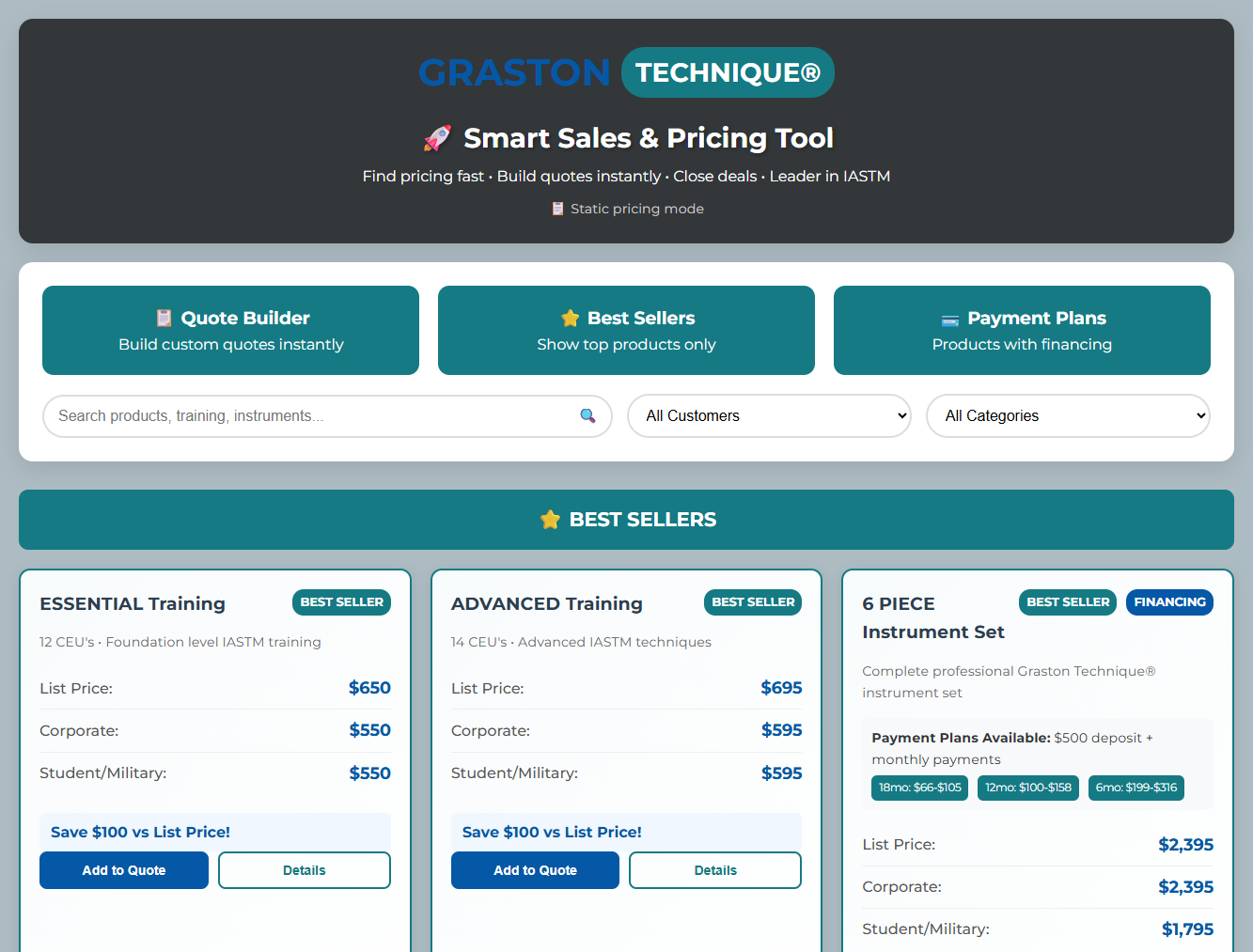 Smart Sales & Pricing Tool