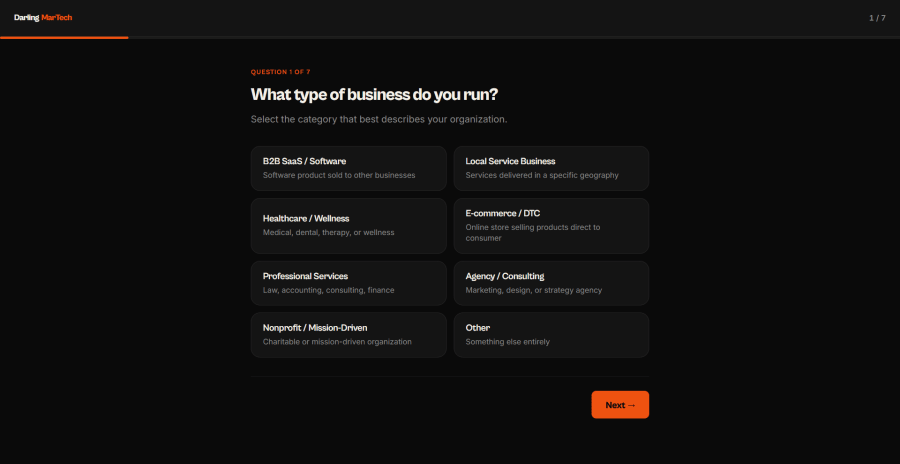 CMO Roadmap Generator intake preview