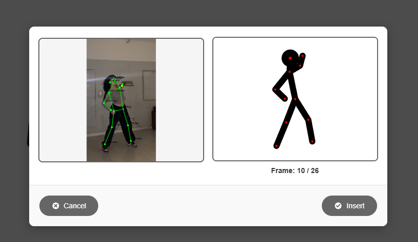 Green pose overlay