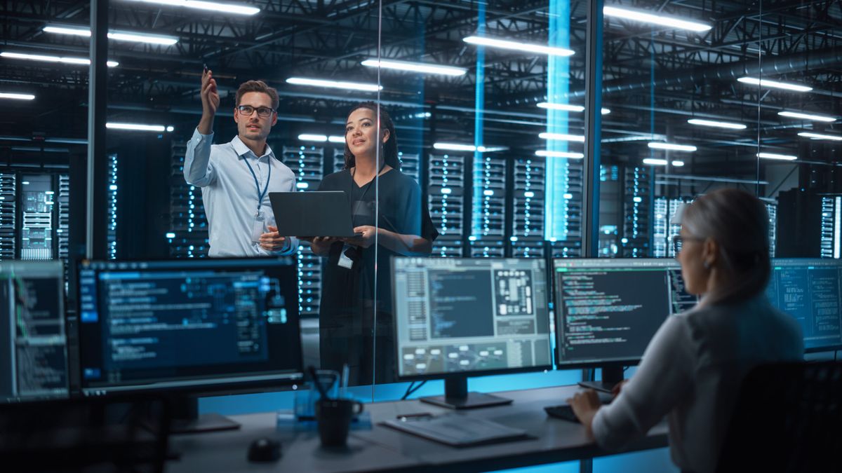 Engineers working together