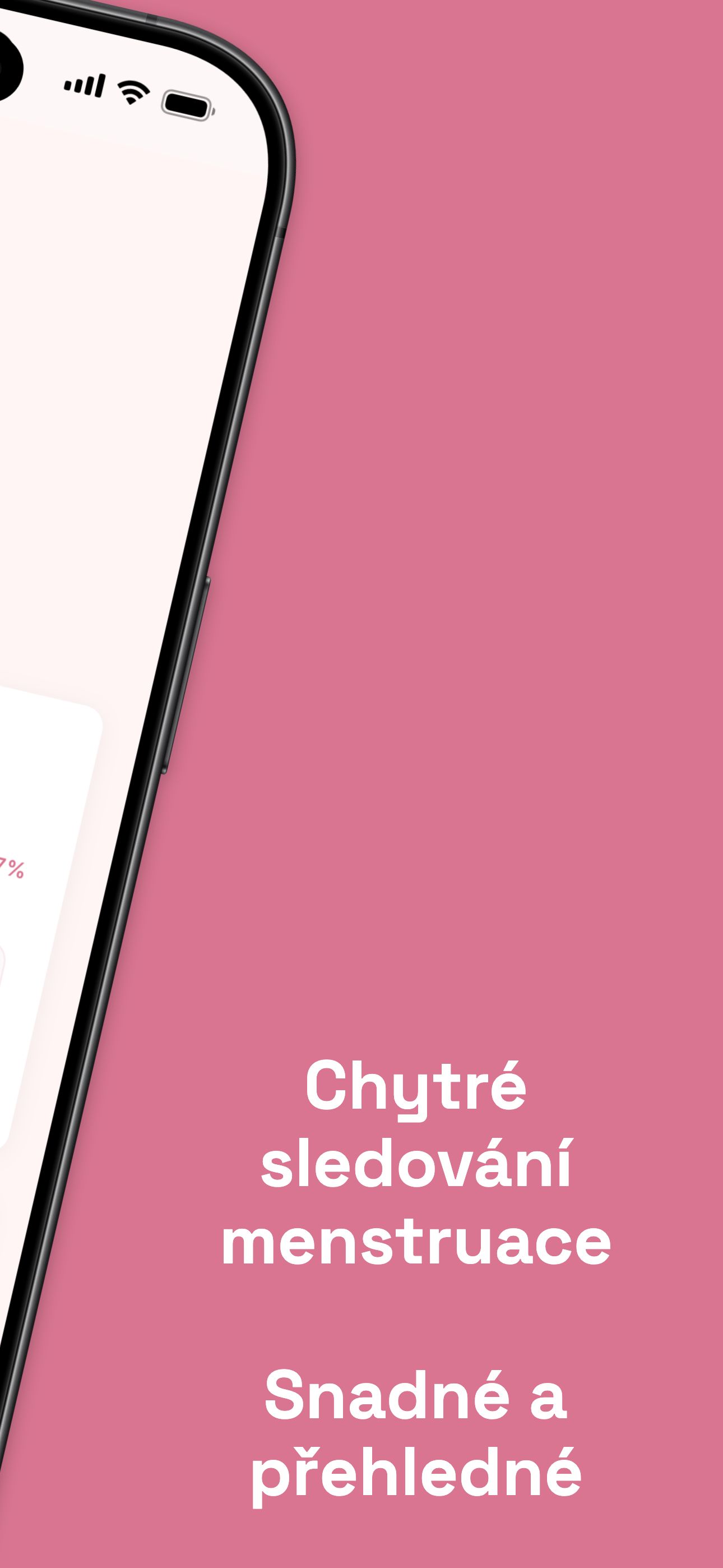 Cycle overview with fertile window and next period date