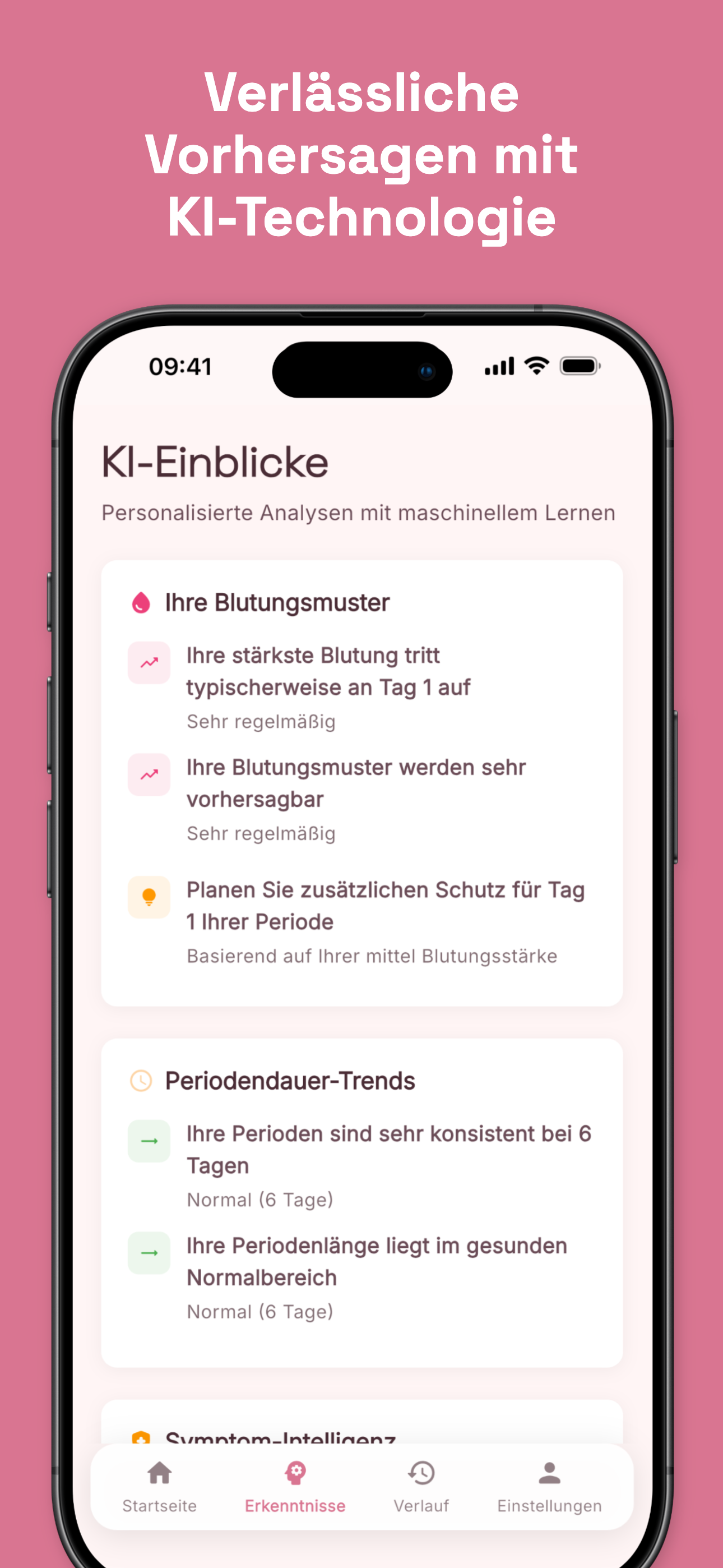 Symptom and mood logging interface