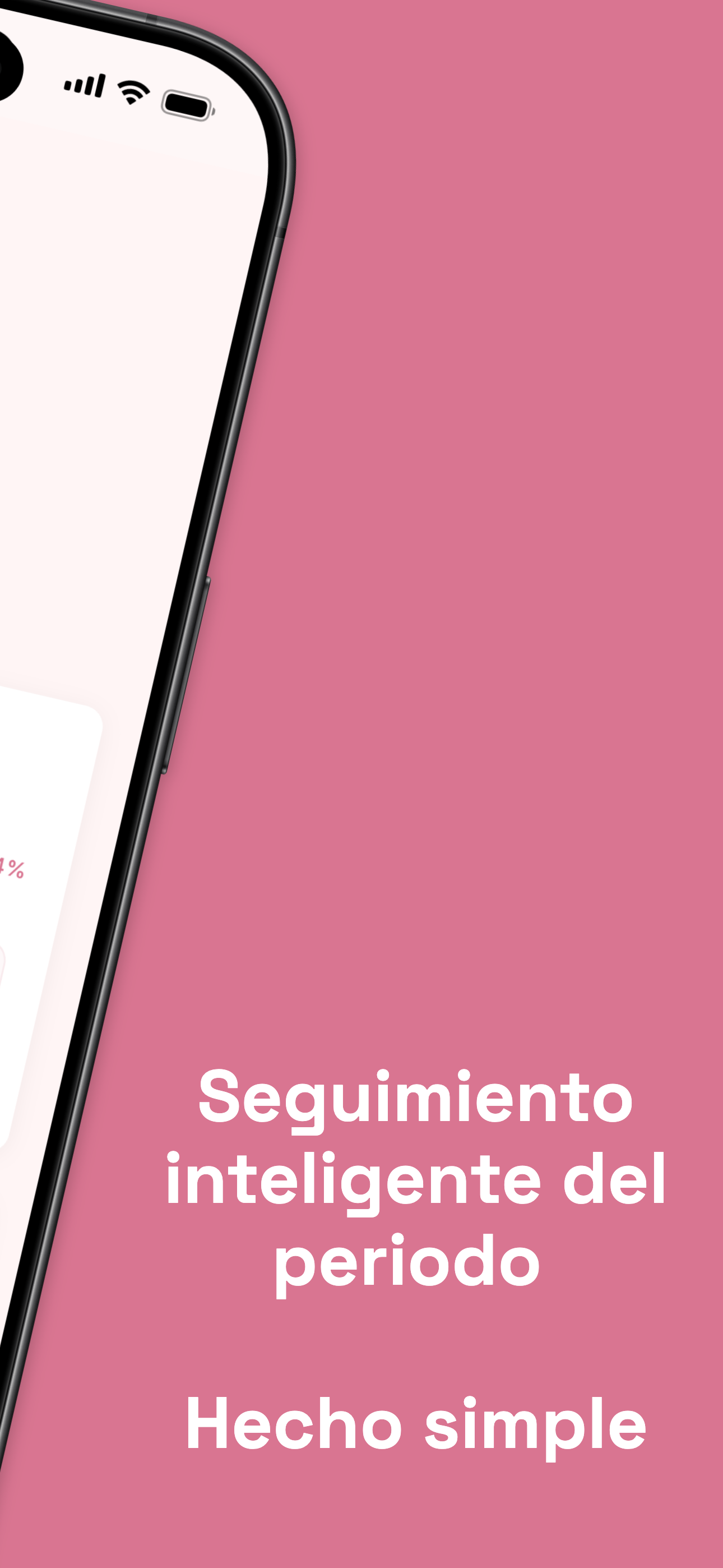 Cycle overview with fertile window and next period date