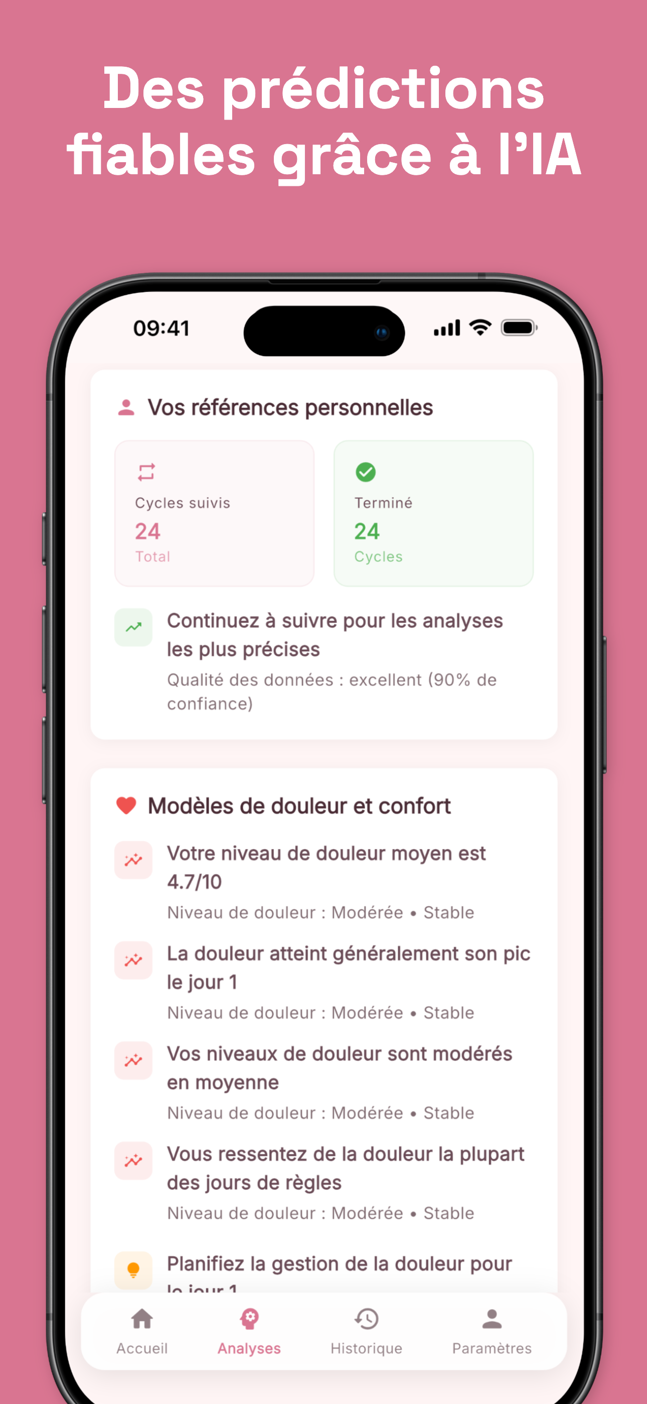 Symptom and mood logging interface