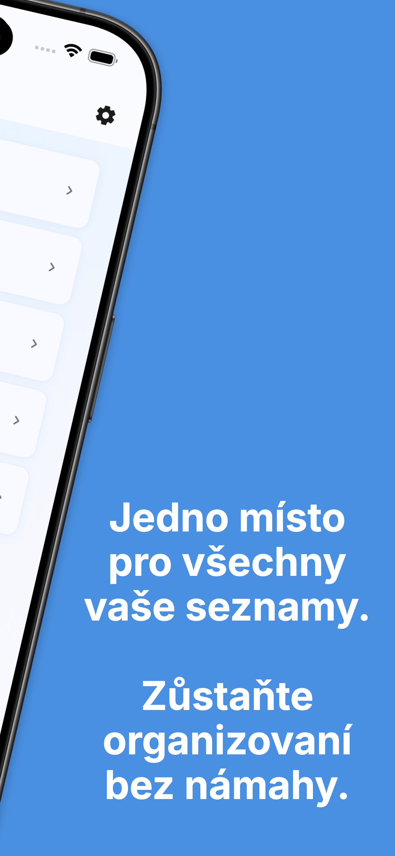 Auto-reset feature configuration for recurring weekly lists