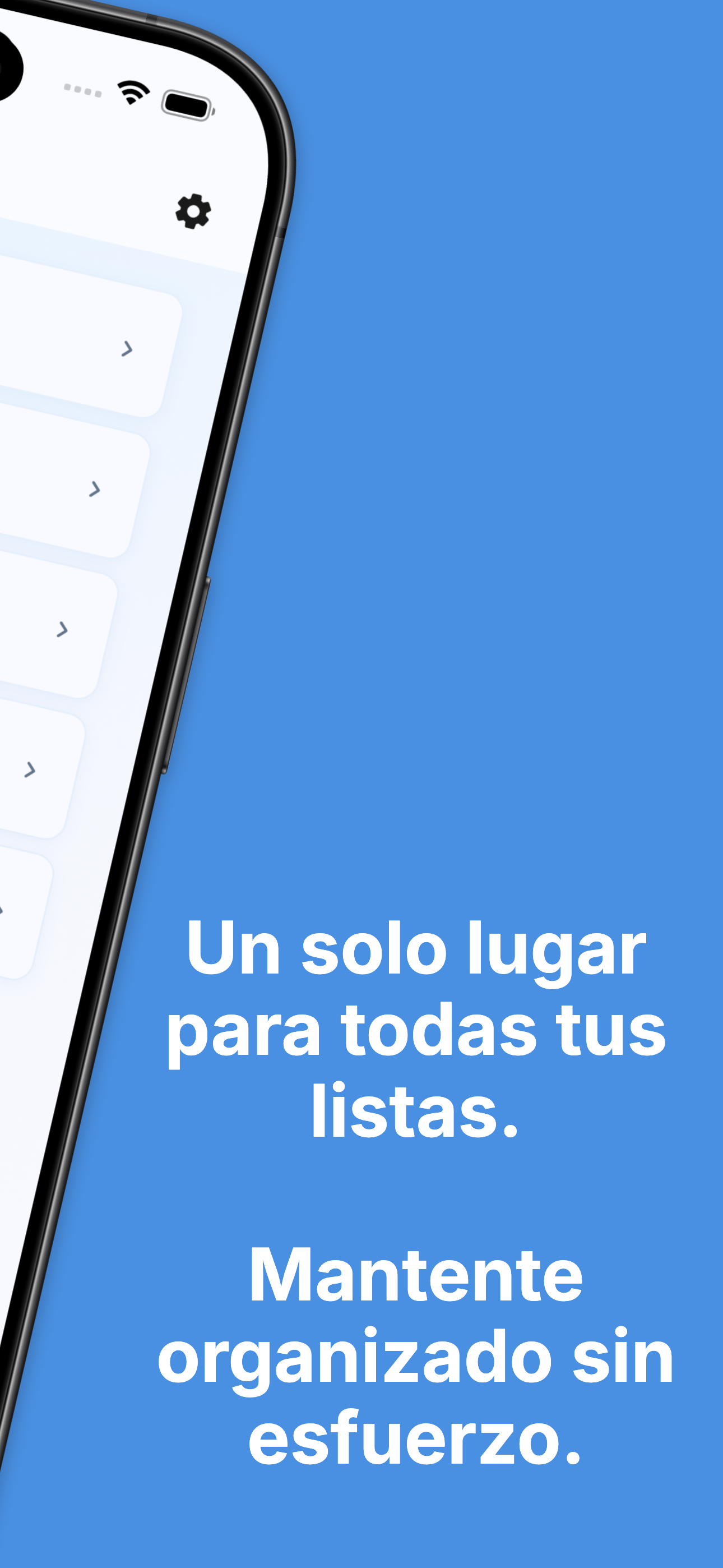 Auto-reset feature configuration for recurring weekly lists