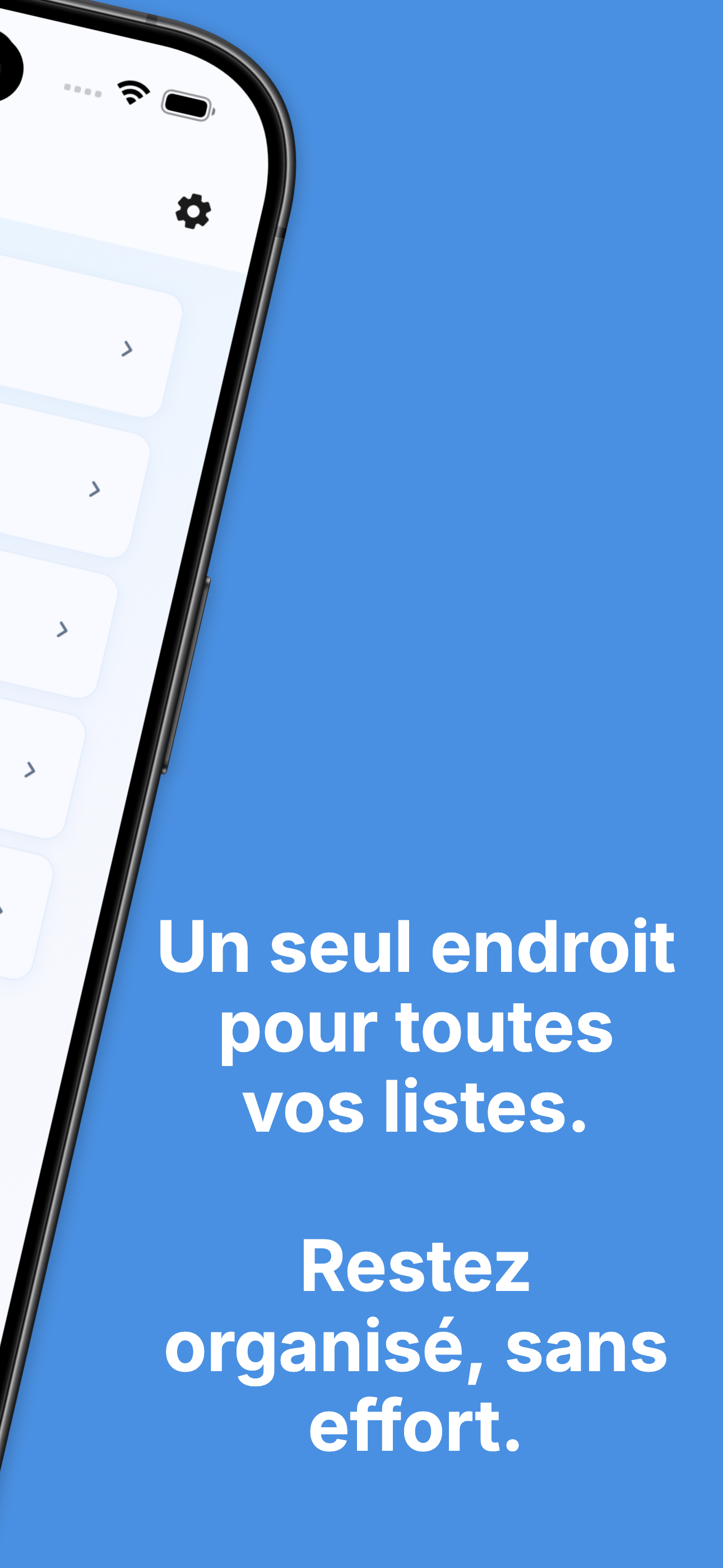 Auto-reset feature configuration for recurring weekly lists