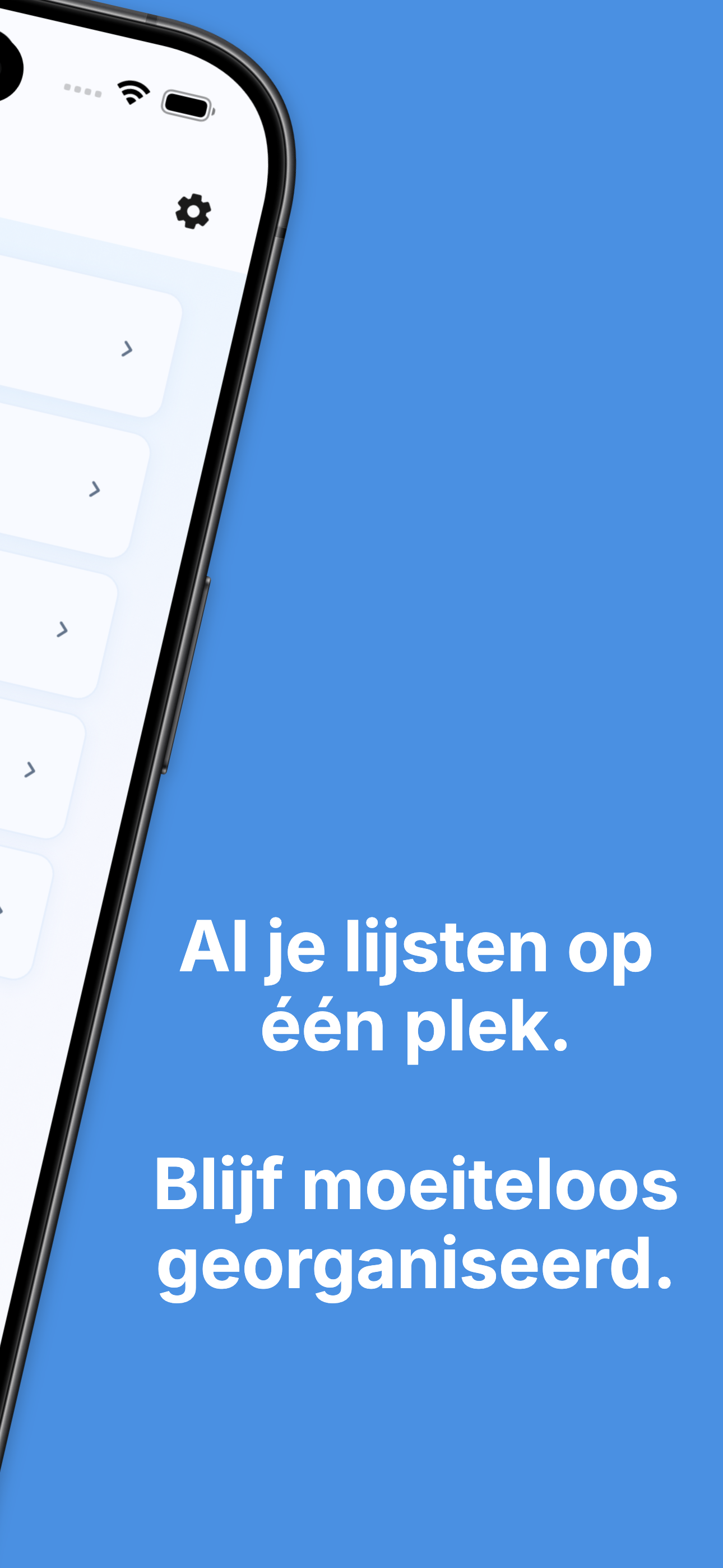 Auto-reset feature configuration for recurring weekly lists