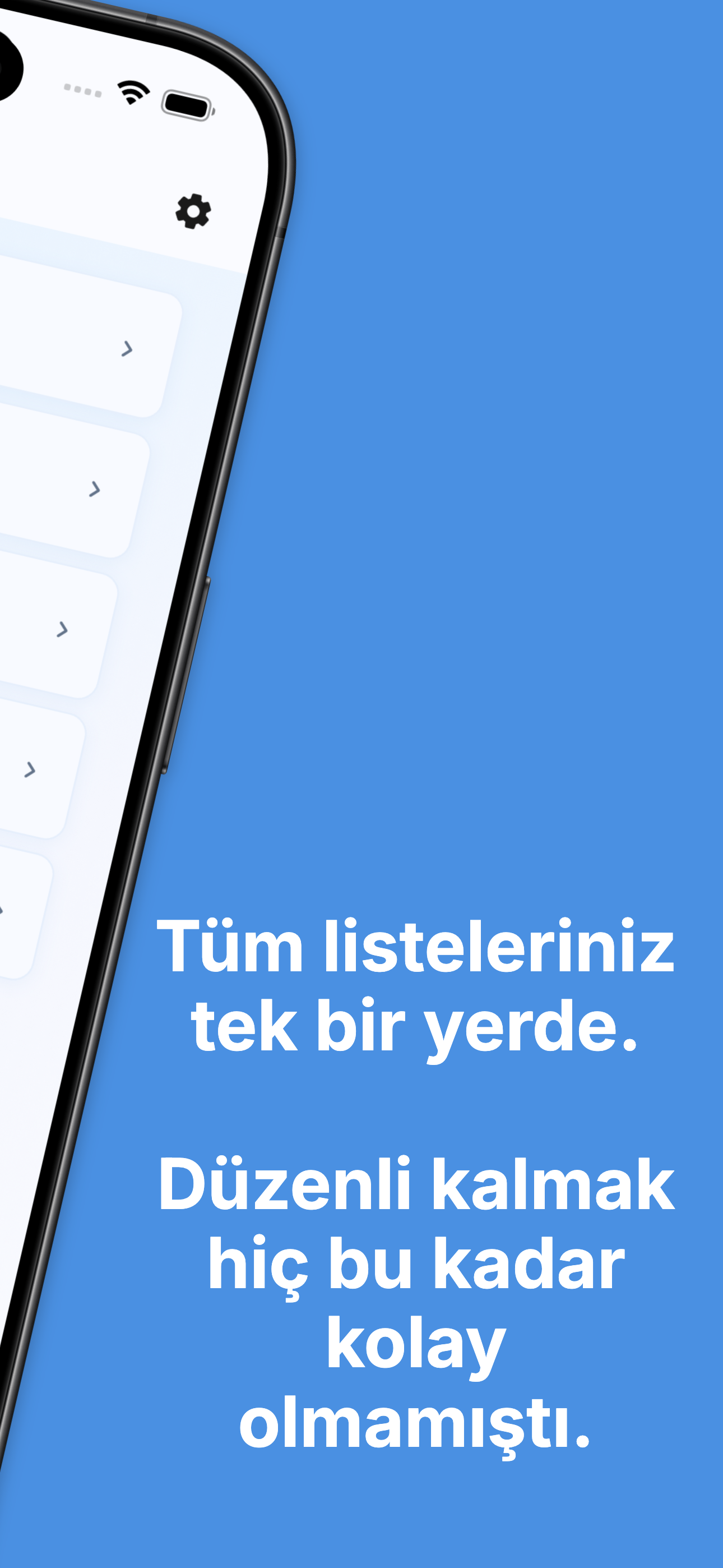 Auto-reset feature configuration for recurring weekly lists