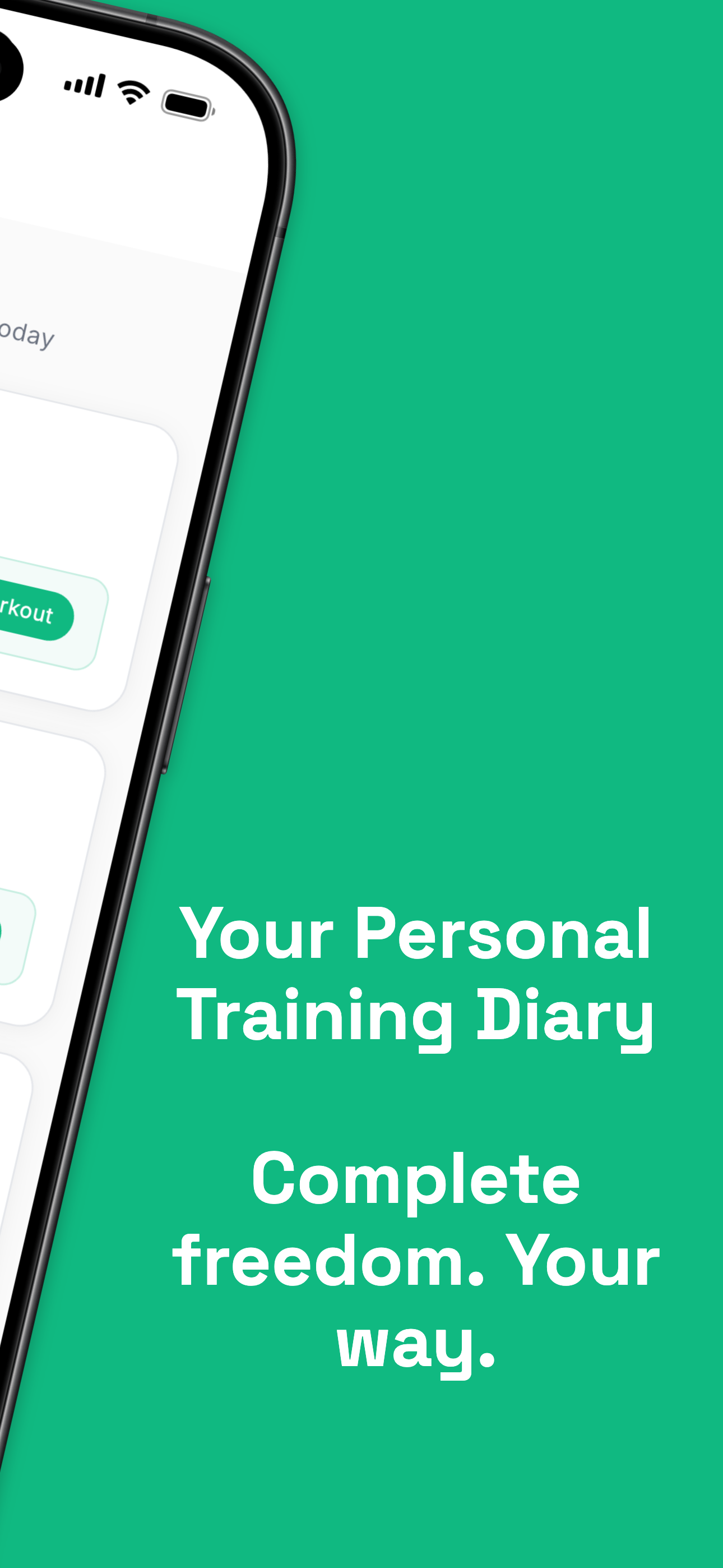 Creating a custom workout with exercises, sets, and reps