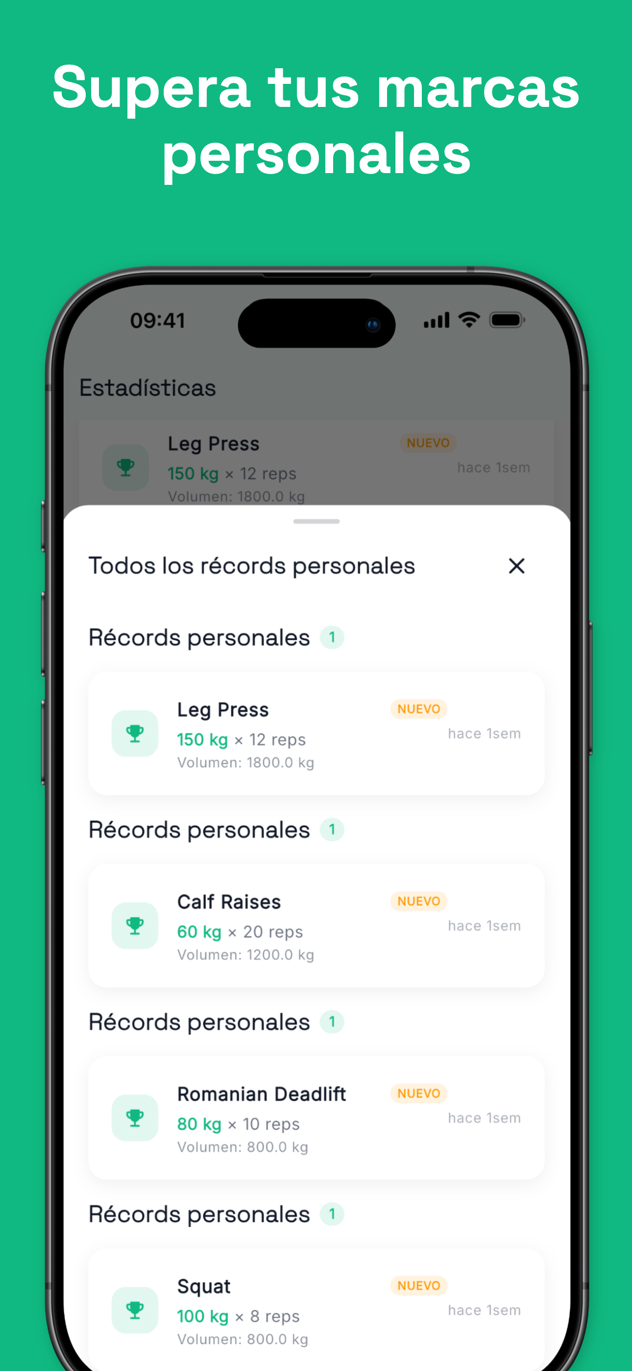 Training program overview with weekly schedule