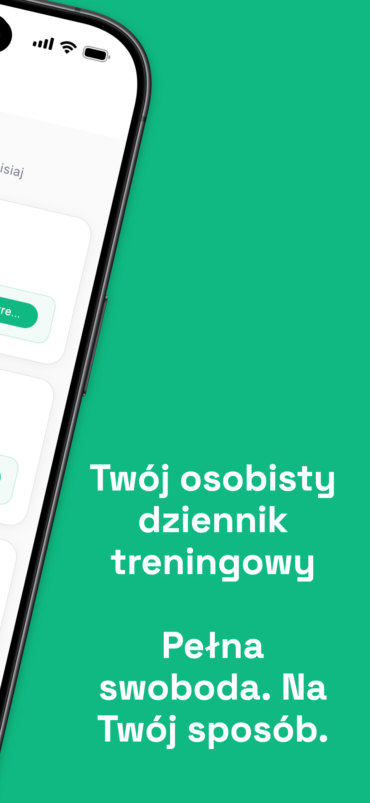 Creating a custom workout with exercises, sets, and reps