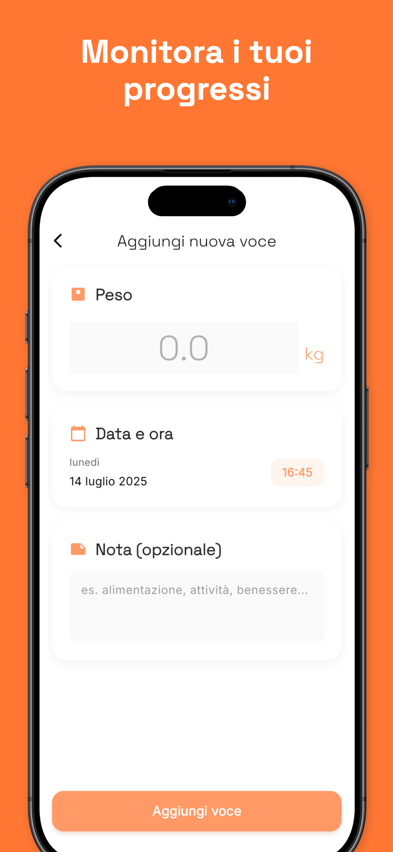 Goal tracking for weight loss, gain, or maintenance