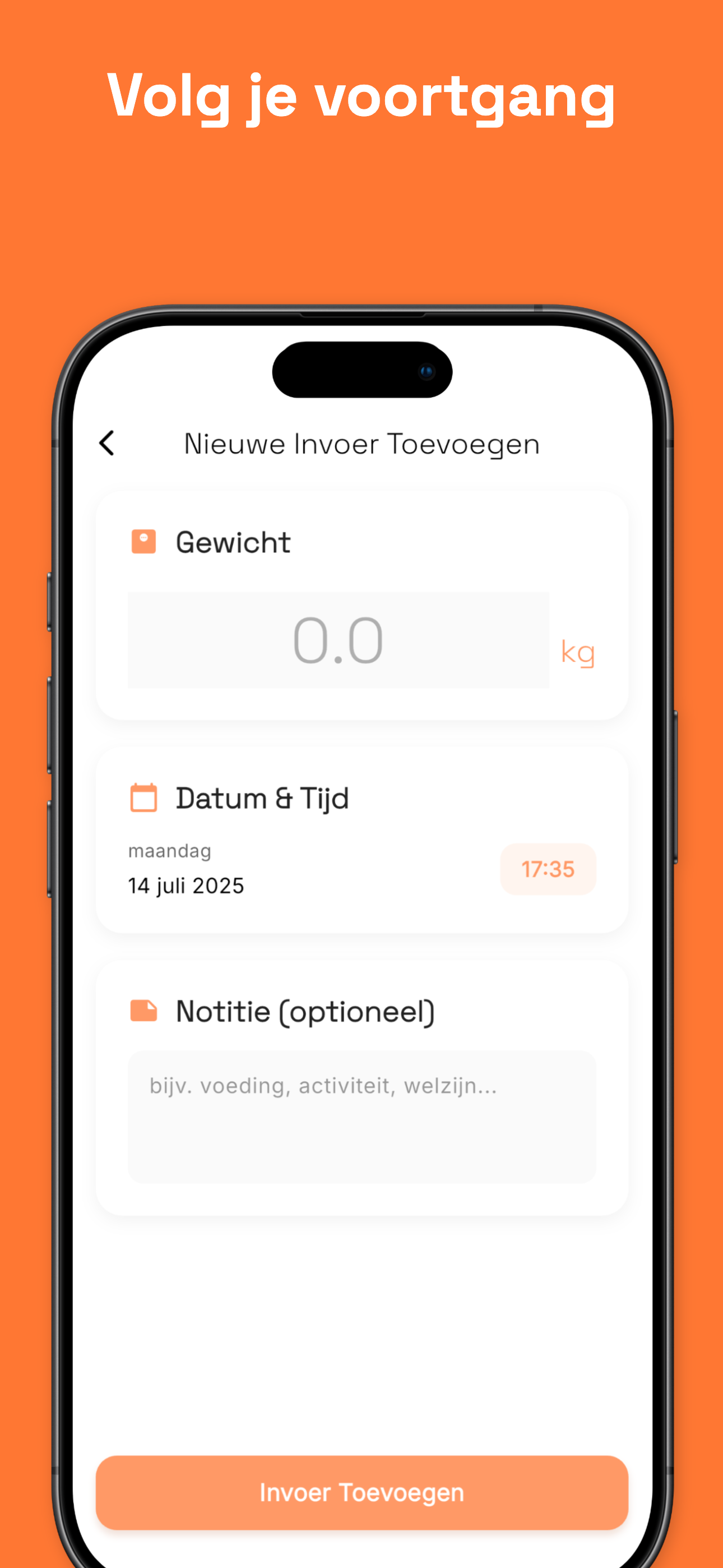 Goal tracking for weight loss, gain, or maintenance