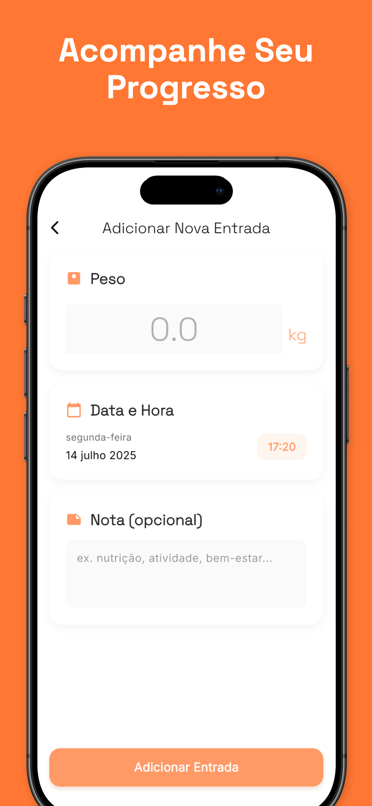 Goal tracking for weight loss, gain, or maintenance