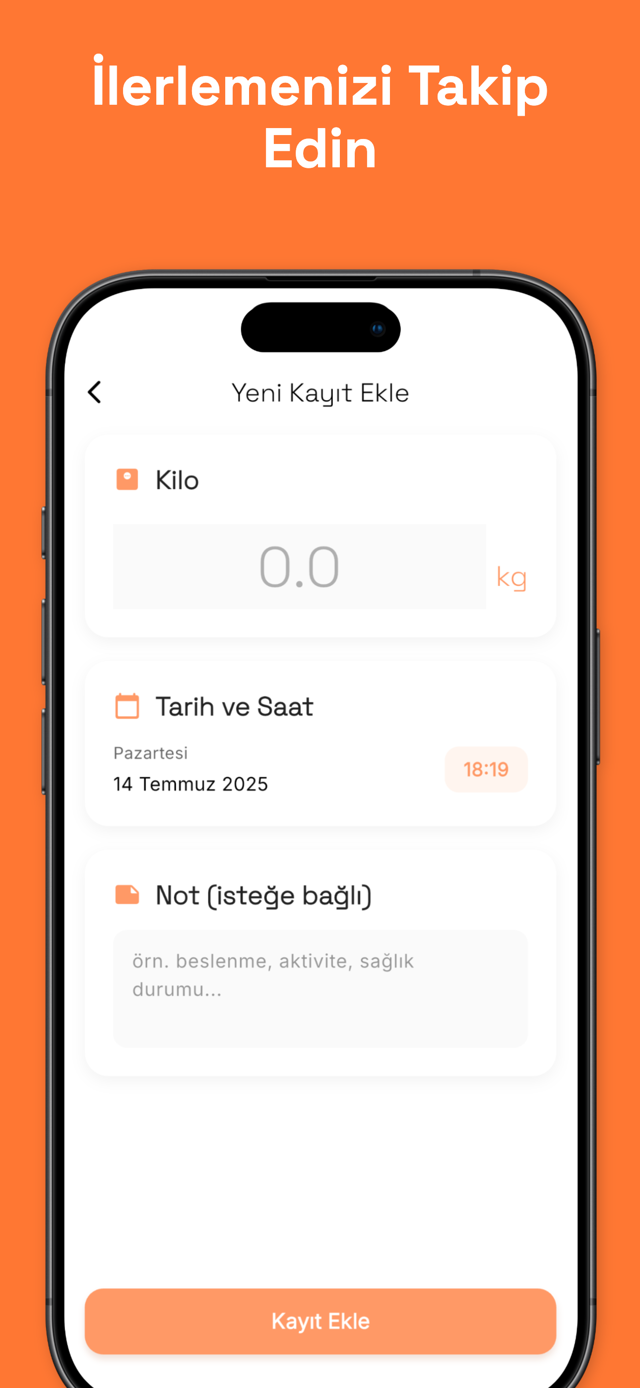 Goal tracking for weight loss, gain, or maintenance