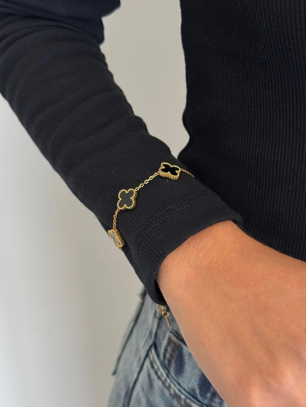 Pulseira Trevo Black