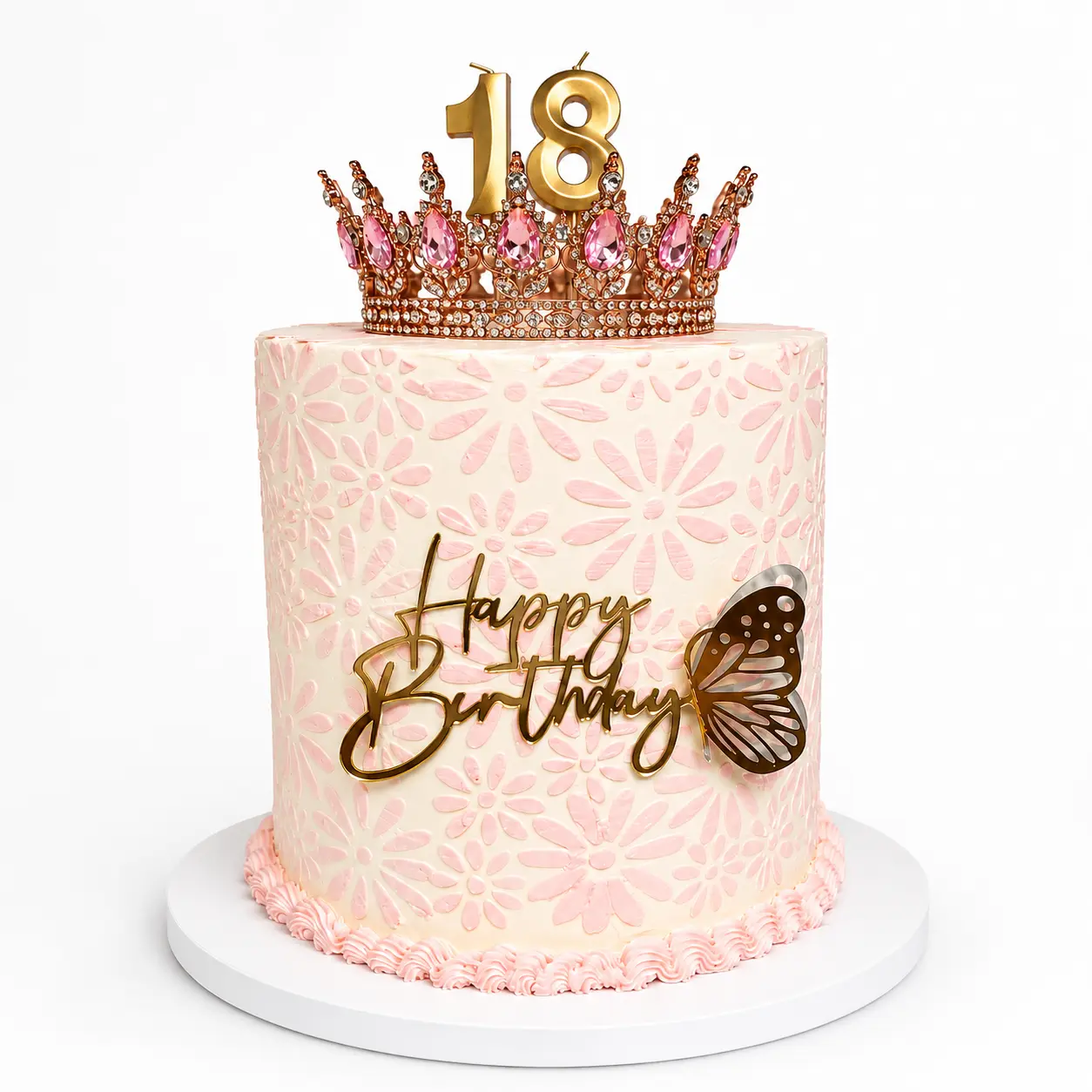 Princess Crown Birthday Cake