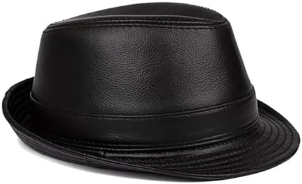 Vue 6 de Hommes Chapeau Fedora Cuir