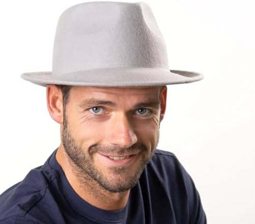 Vue 3 de Chapeau En Feutre Uni