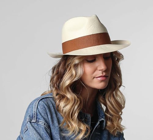 Vue 2 de Chapeau Panama Paille Homme